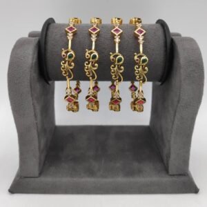 Rajwadi Gold Plated Bangles Set