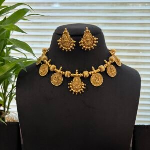 Temple Lakshmi Necklace Set