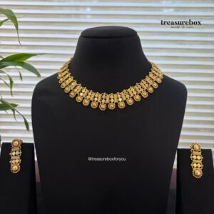 Real gold inspired necklace set