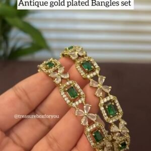 Antique gold plated bangles set